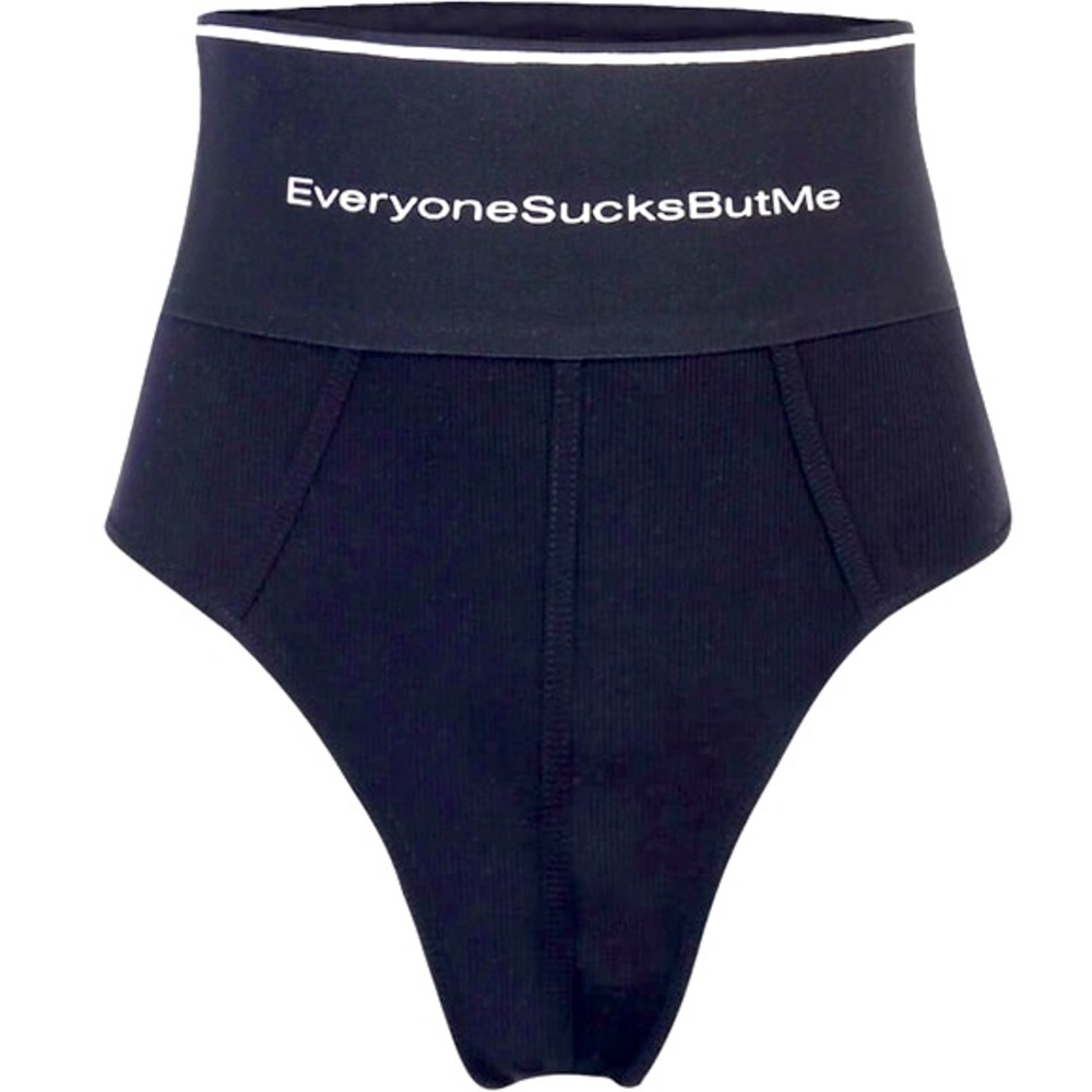 🖤- “Everyone Sucks But Me” Sexy Black Panties - Picture 4 of 13